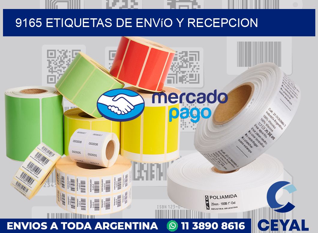 9165 Etiquetas de envío y recepcion