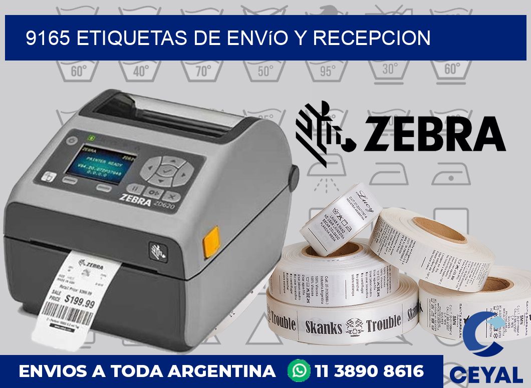 9165 Etiquetas de envío y recepcion