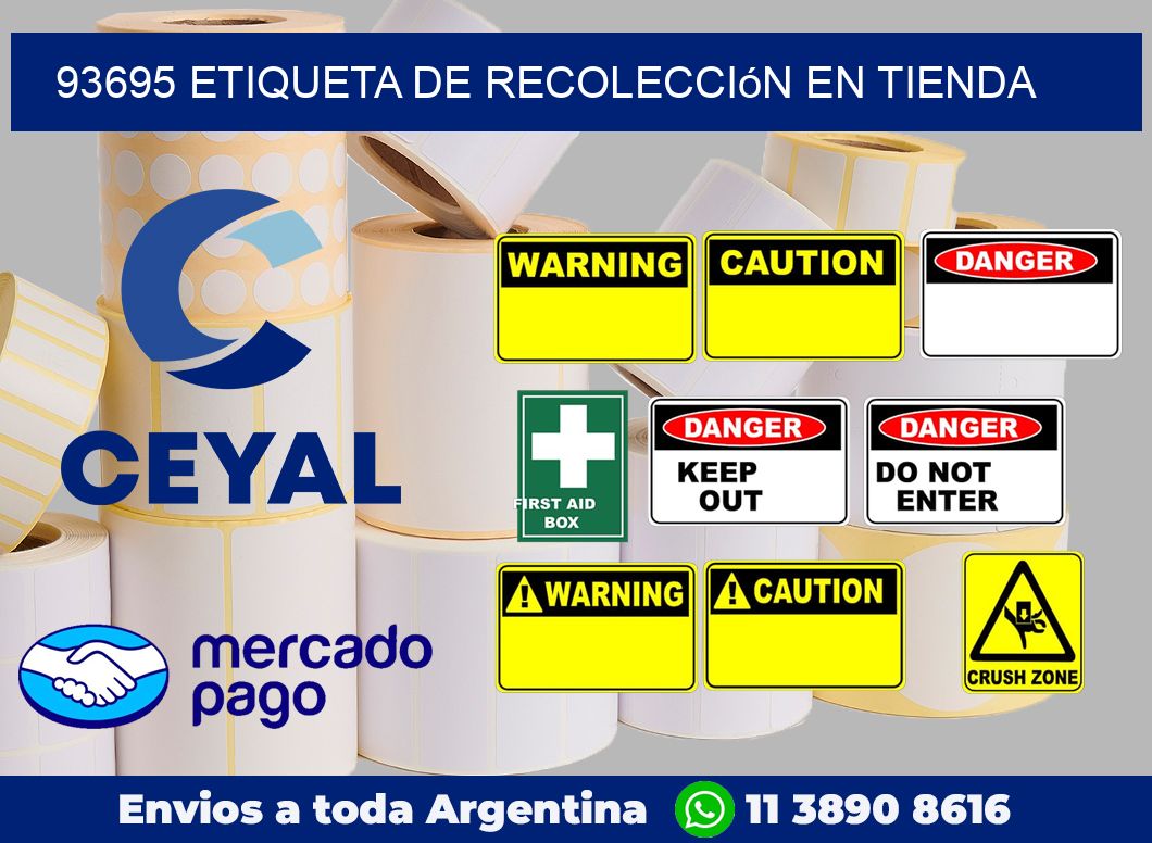 93695 Etiqueta de recolección en tienda