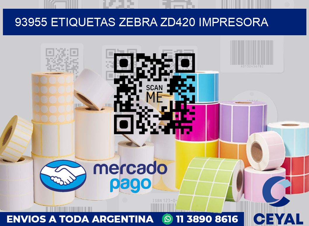 93955 etiquetas Zebra zd420 impresora