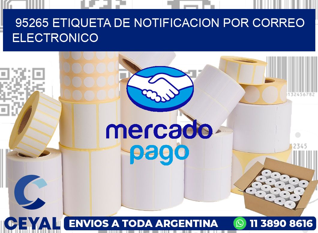 95265 Etiqueta de notificacion por correo electronico