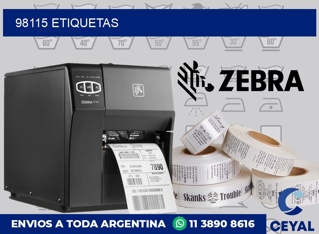 98115 etiquetas