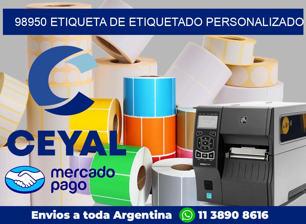 98950 Etiqueta de etiquetado personalizado