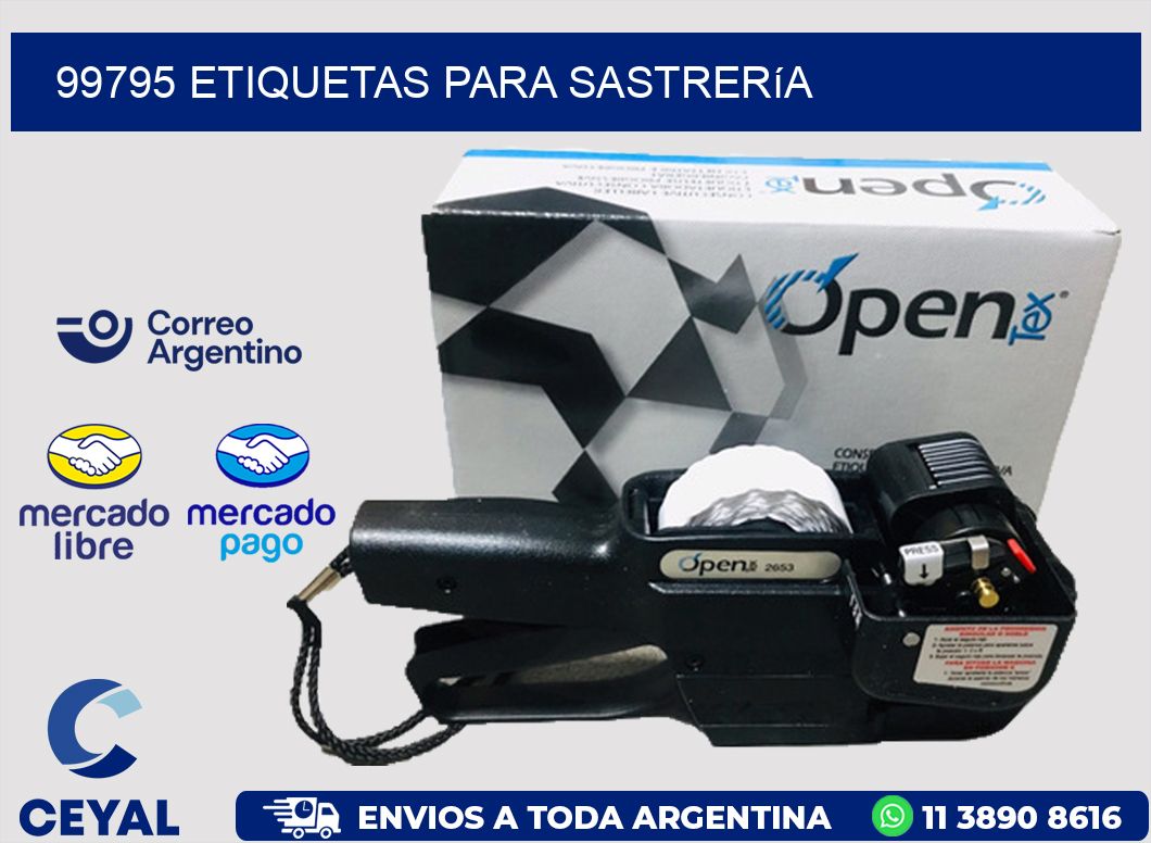 99795 Etiquetas para sastrería