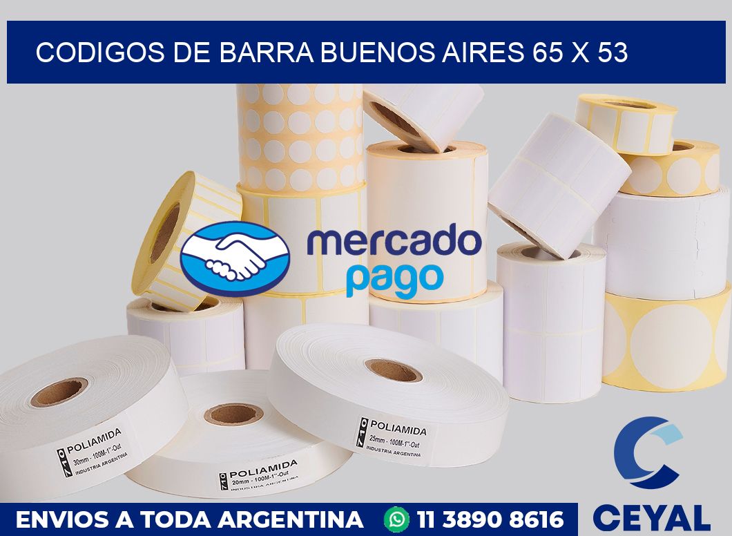 Codigos de barra Buenos Aires 65 x 53