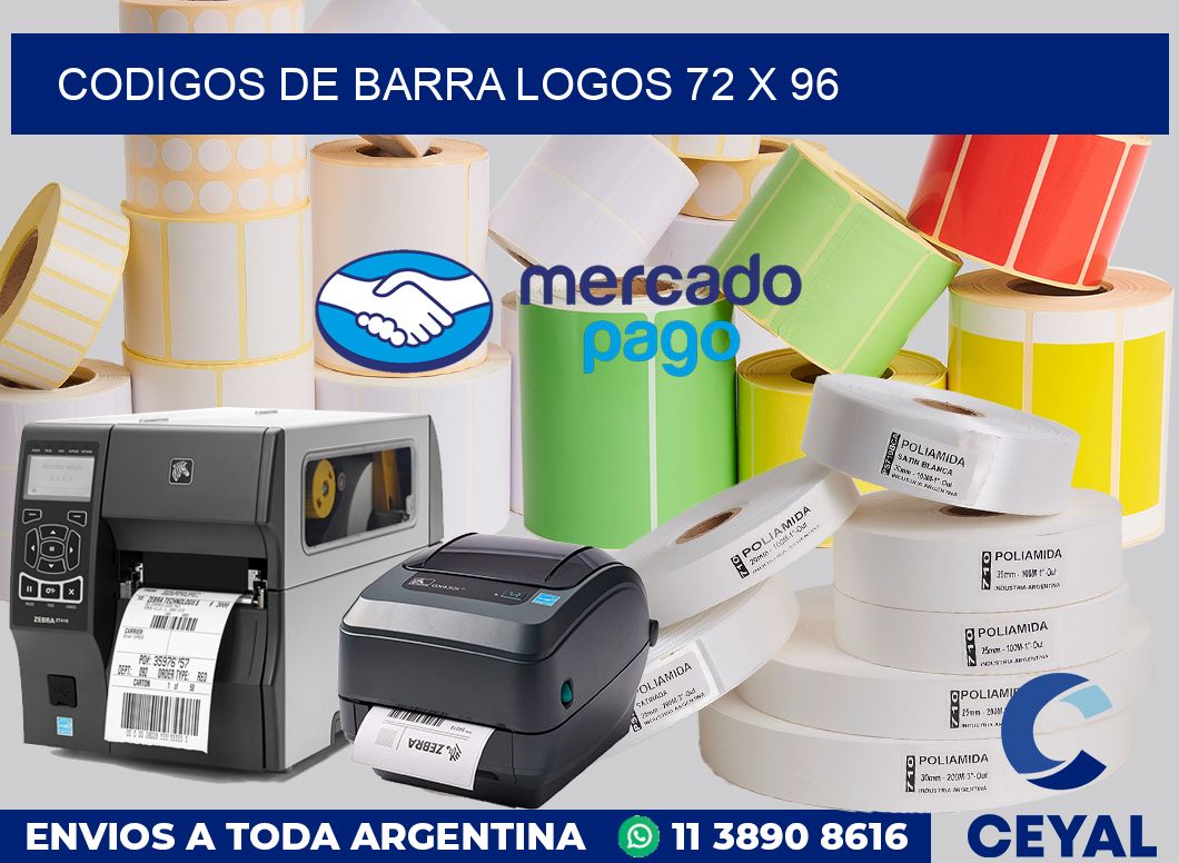 Codigos de barra logos 72 x 96