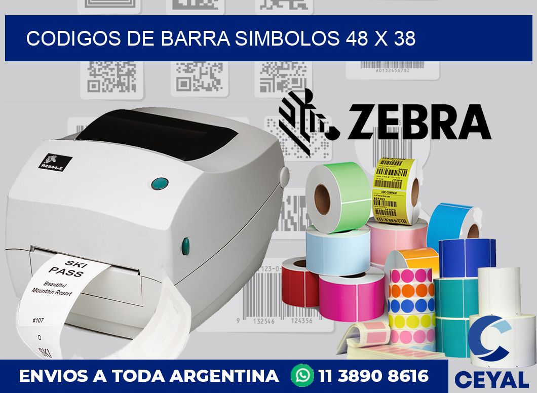 Codigos de barra simbolos 48 x 38