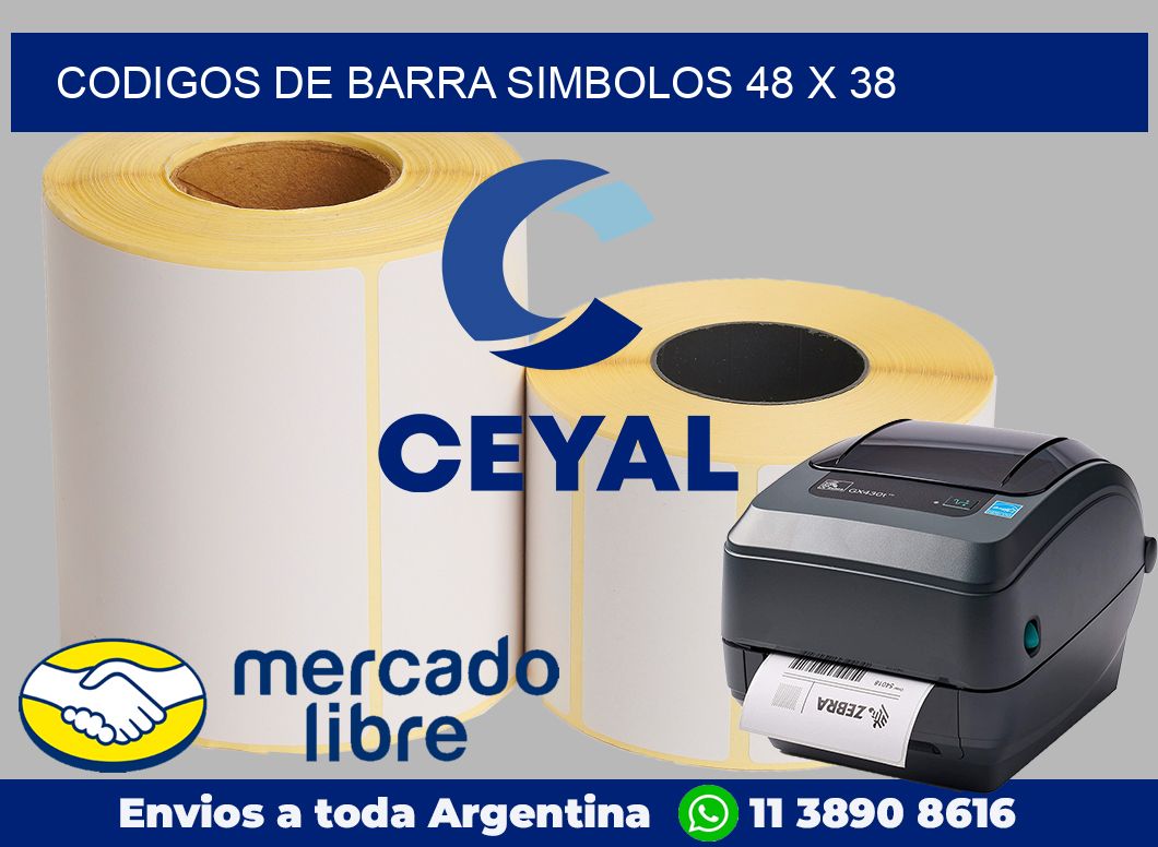 Codigos de barra simbolos 48 x 38