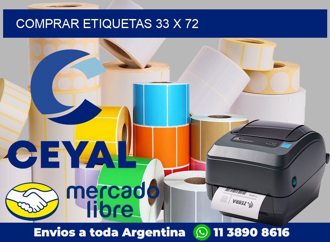 Comprar etiquetas 33 x 72