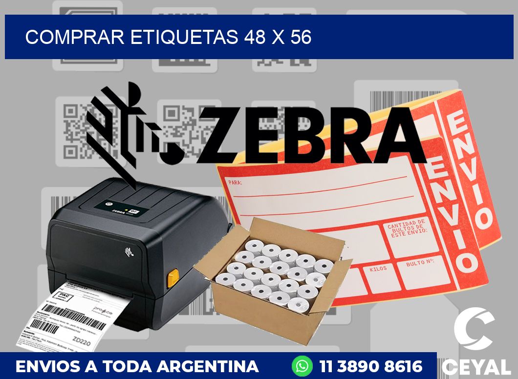 Comprar etiquetas 48 x 56