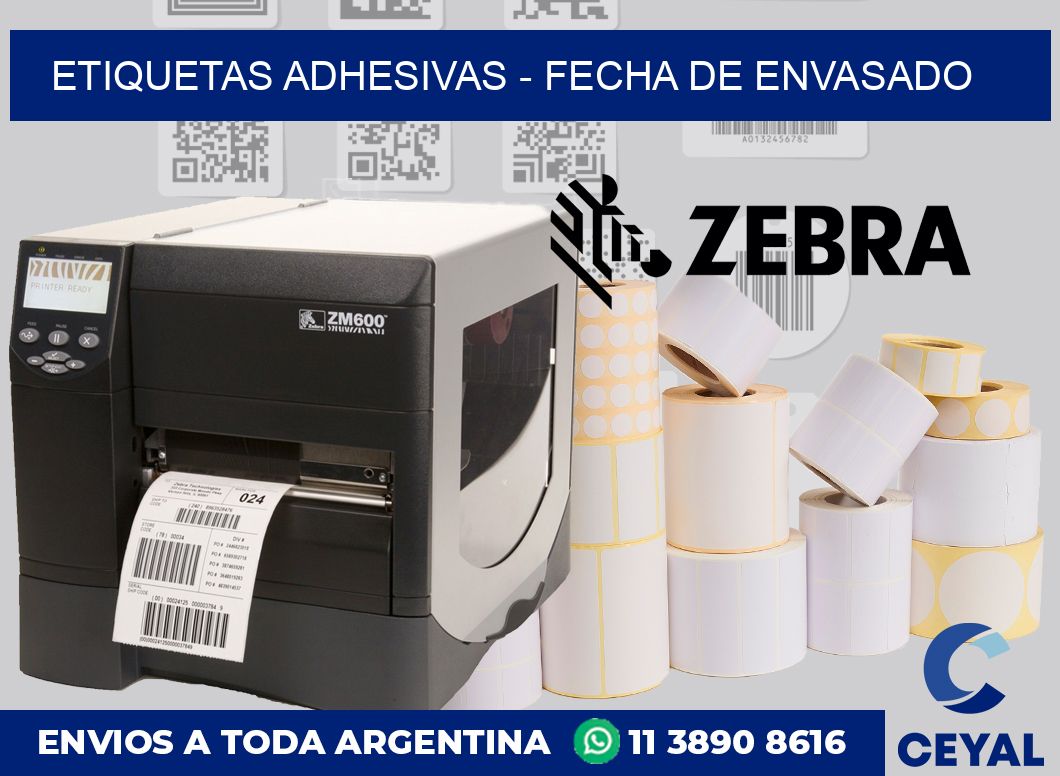 ETIQUETAS ADHESIVAS – FECHA DE ENVASADO