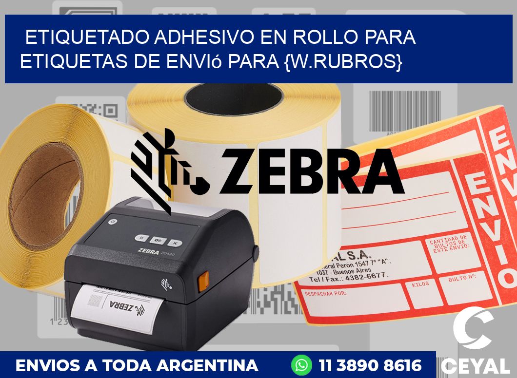 Etiquetado adhesivo en rollo para Etiquetas de envió para Accesorios para bebes