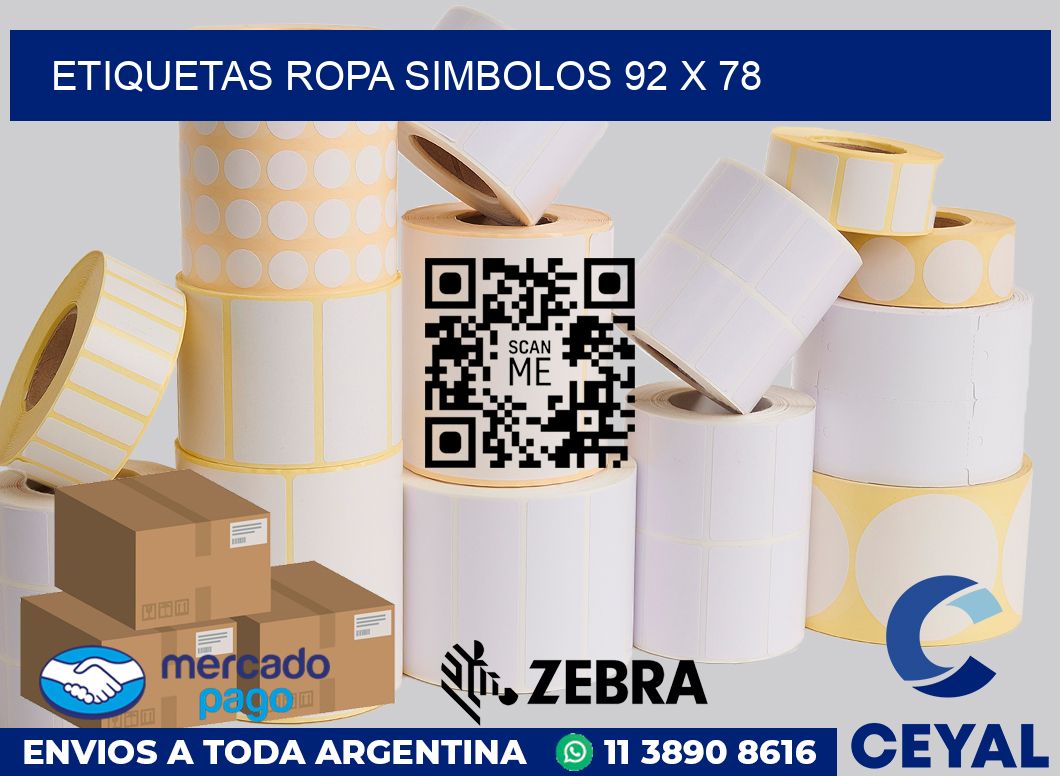 Etiquetas ropa simbolos 92 x 78