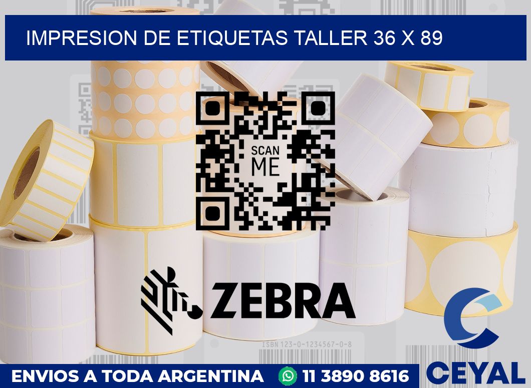 Impresion de etiquetas taller 36 x 89