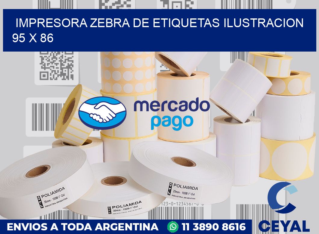 Impresora Zebra de etiquetas ilustracion 95 x 86