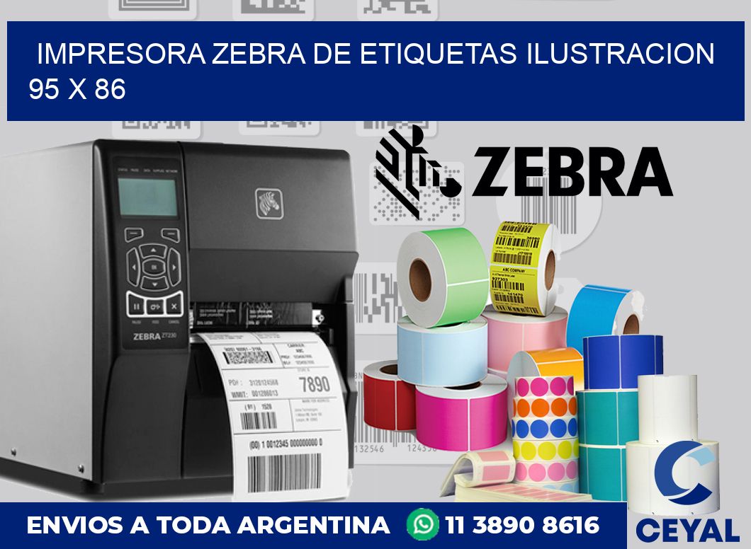 Impresora Zebra de etiquetas ilustracion 95 x 86