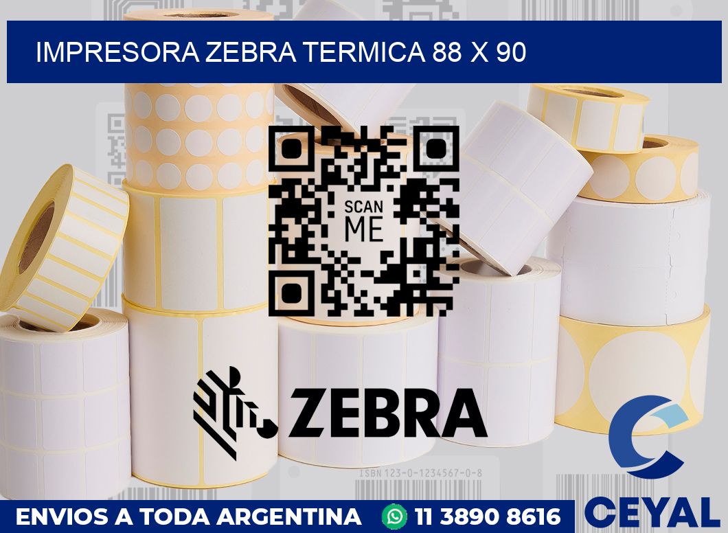 Impresora Zebra termica 88 x 90
