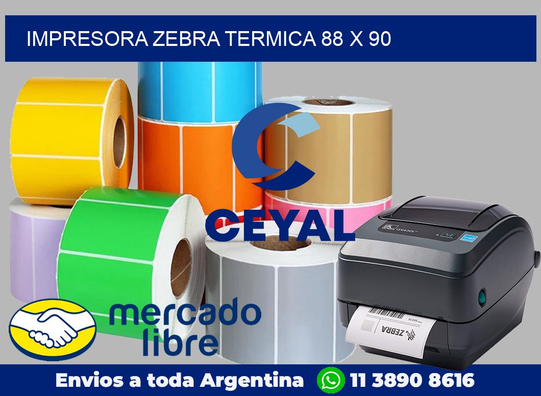 Impresora Zebra termica 88 x 90