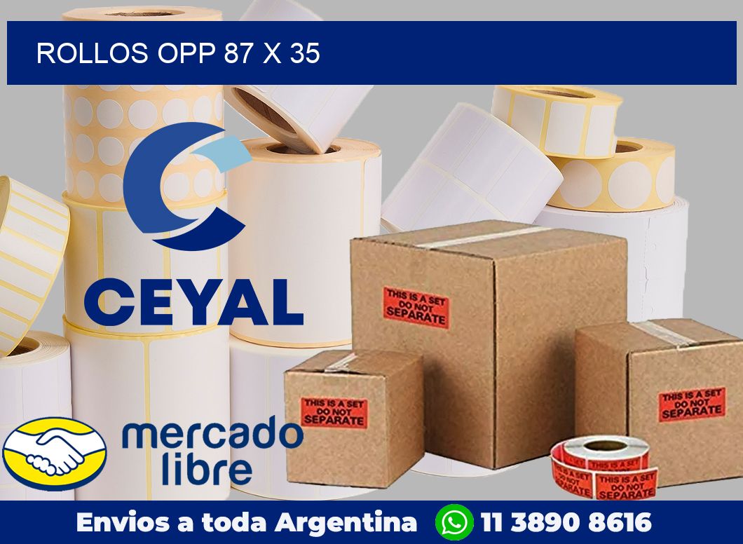 Rollos OPP 87 x 35
