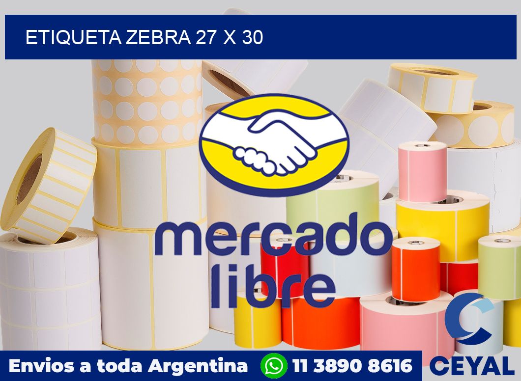 etiqueta zebra 27 x 30