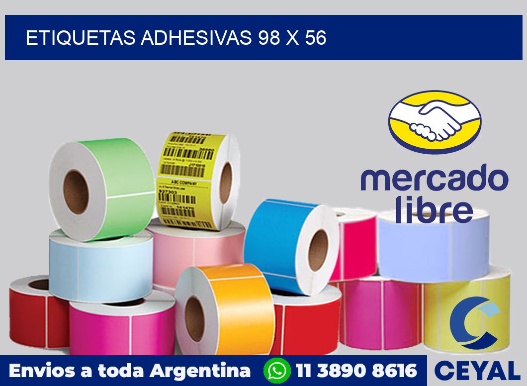 etiquetas adhesivas 98 x 56