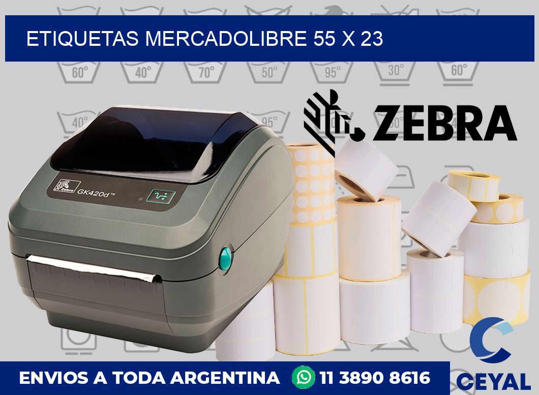 etiquetas mercadolibre 55 x 23