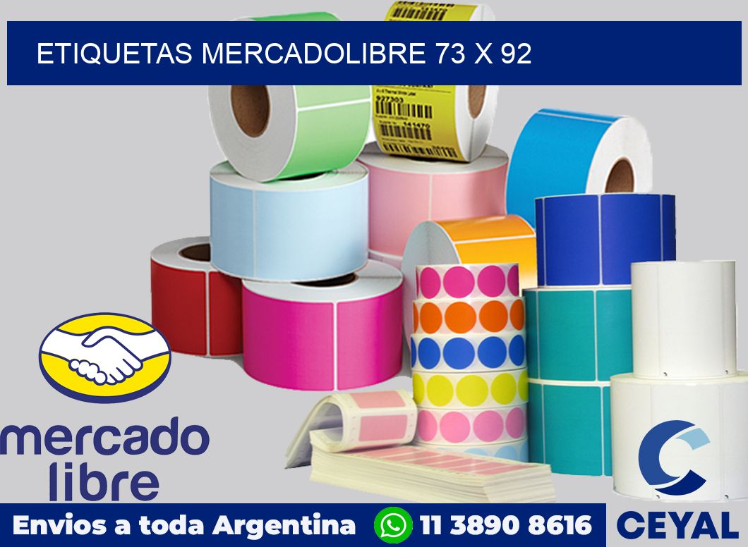 etiquetas mercadolibre 73 x 92
