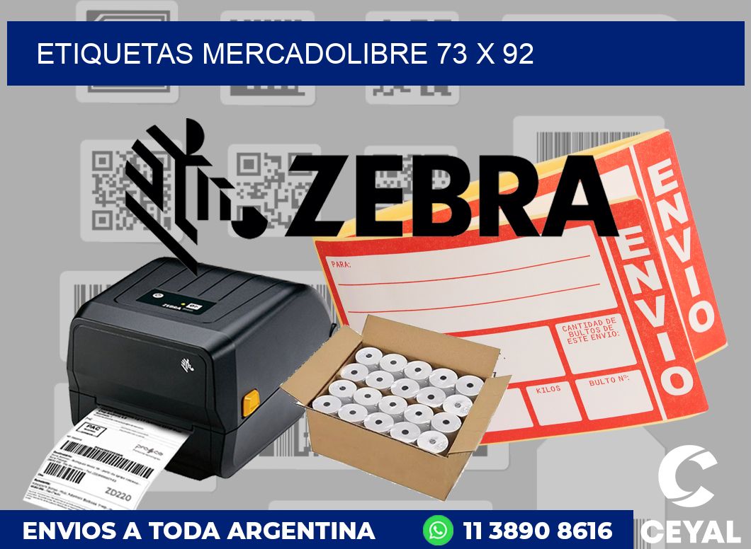 etiquetas mercadolibre 73 x 92