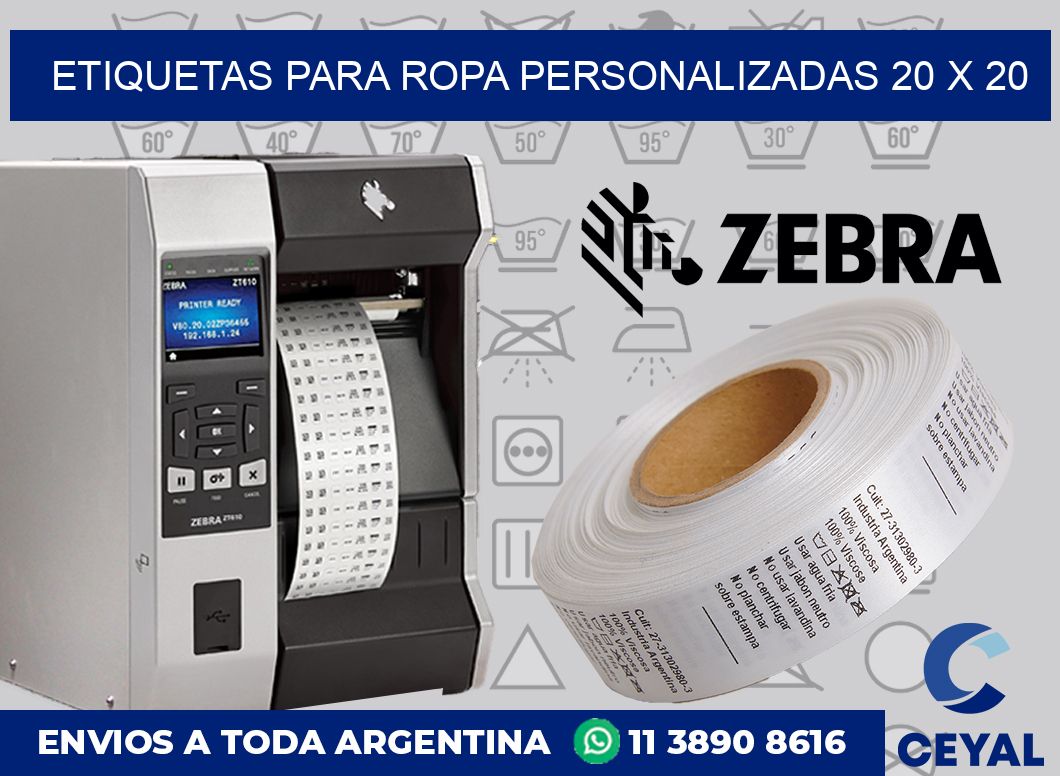 etiquetas para ropa personalizadas 20 x 20