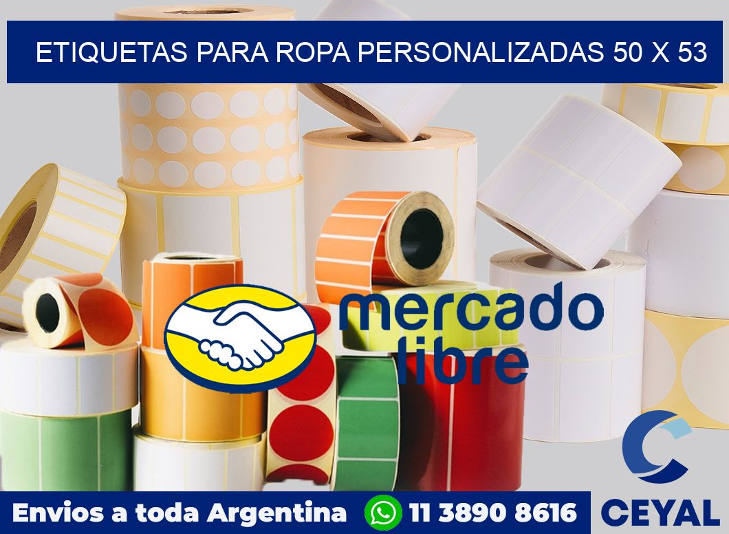 etiquetas para ropa personalizadas 50 x 53