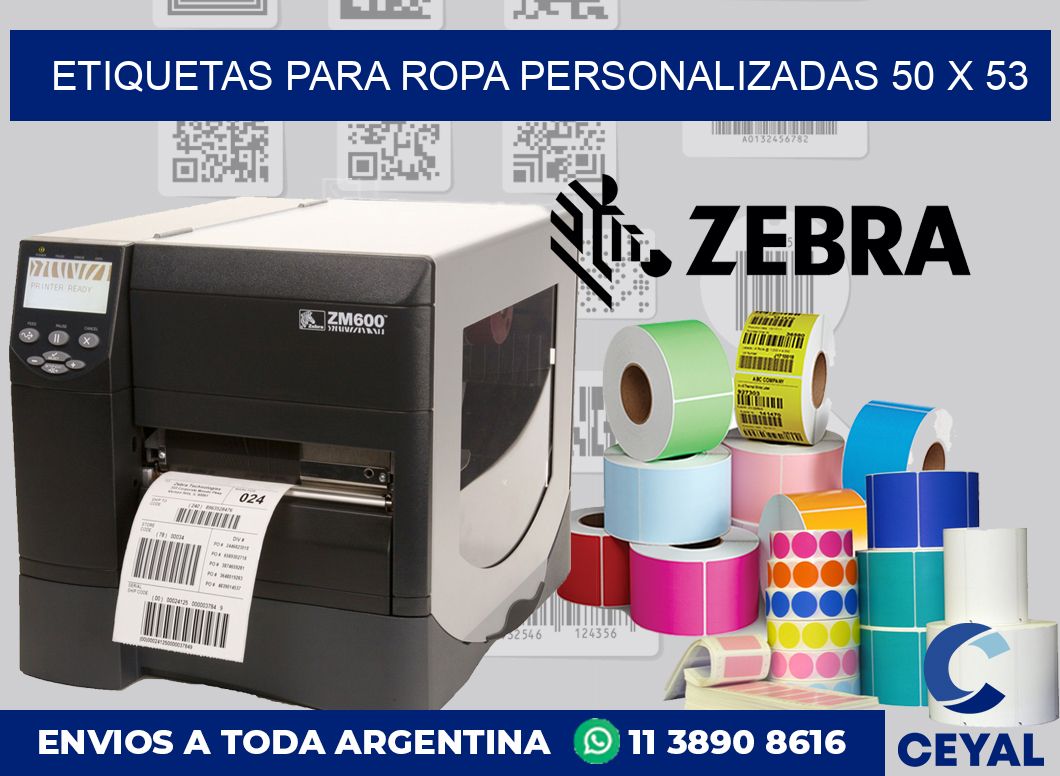 etiquetas para ropa personalizadas 50 x 53