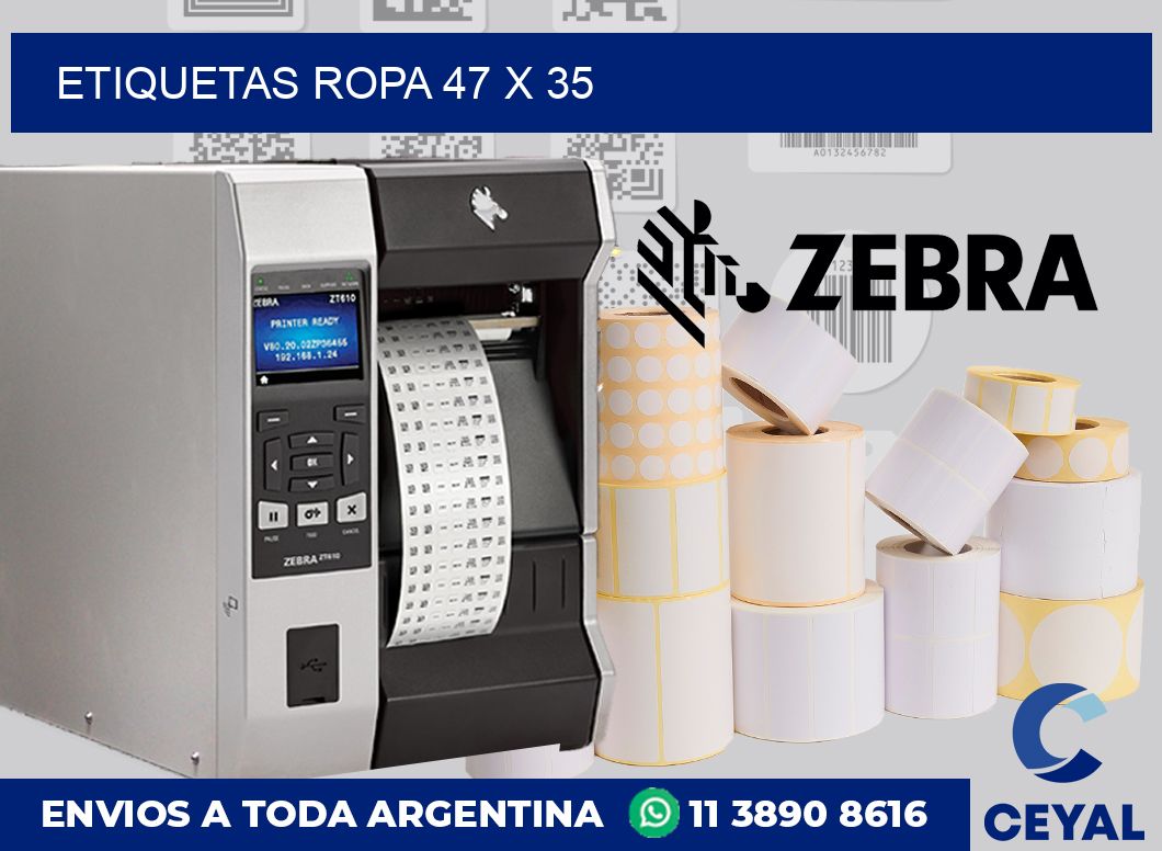 etiquetas ropa 47 x 35