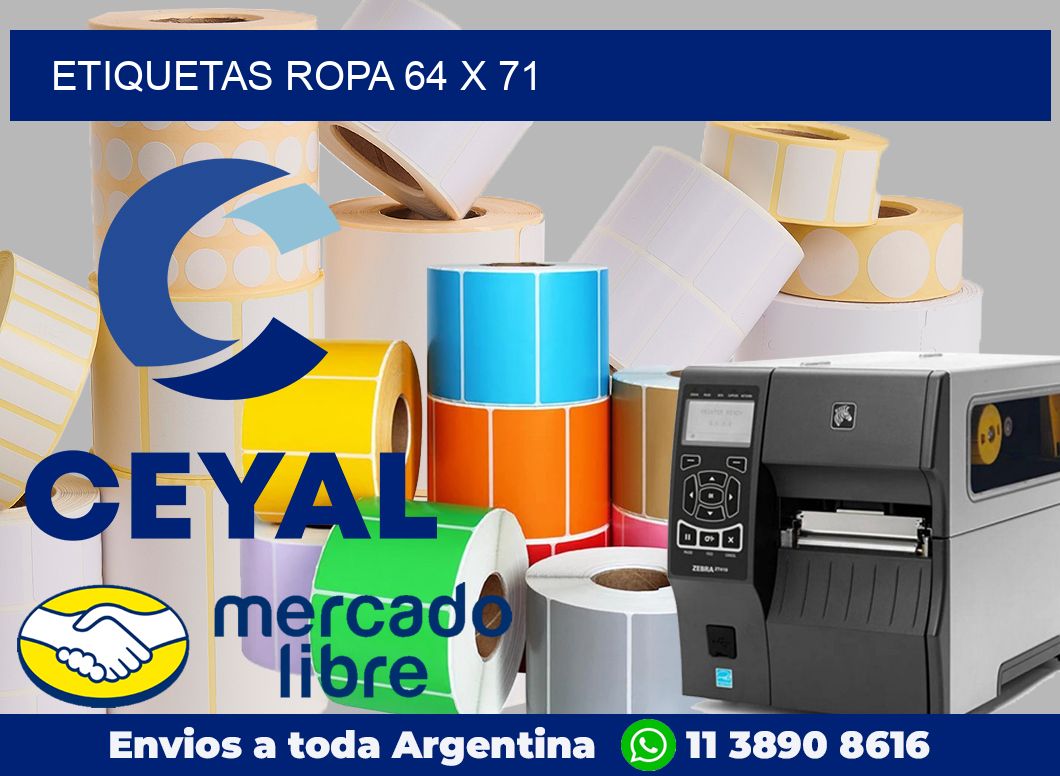 etiquetas ropa 64 x 71