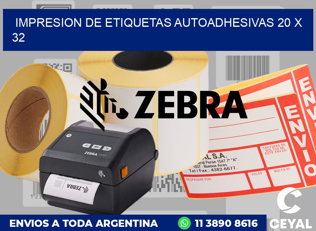 impresion de etiquetas autoadhesivas 20 x 32