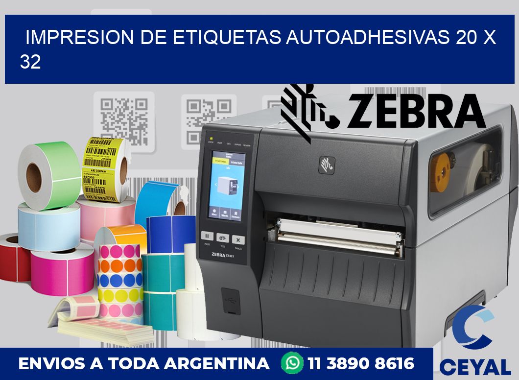 impresion de etiquetas autoadhesivas 20 x 32