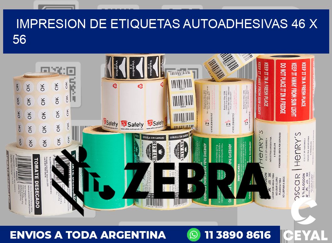 impresion de etiquetas autoadhesivas 46 x 56