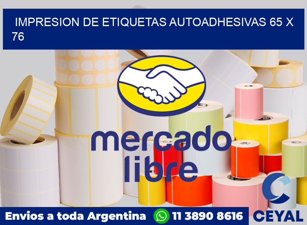 impresion de etiquetas autoadhesivas 65 x 76