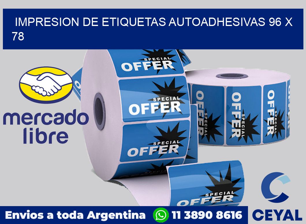 impresion de etiquetas autoadhesivas 96 x 78