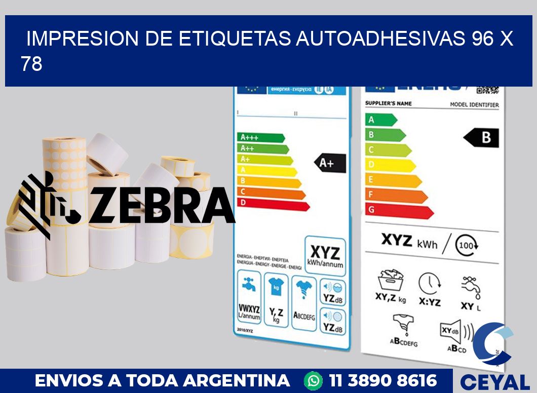 impresion de etiquetas autoadhesivas 96 x 78