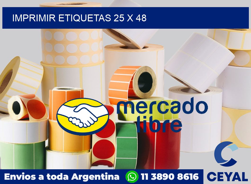 imprimir etiquetas 25 x 48
