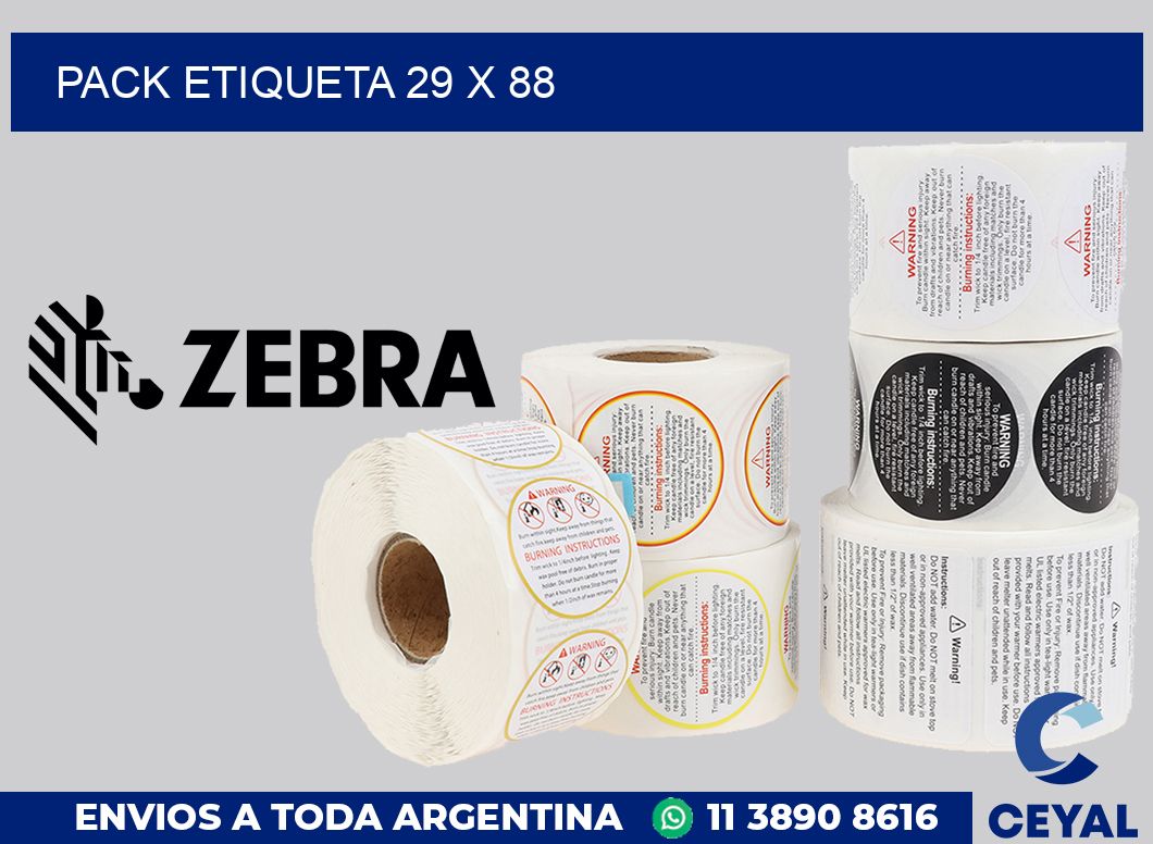 pack etiqueta 29 x 88