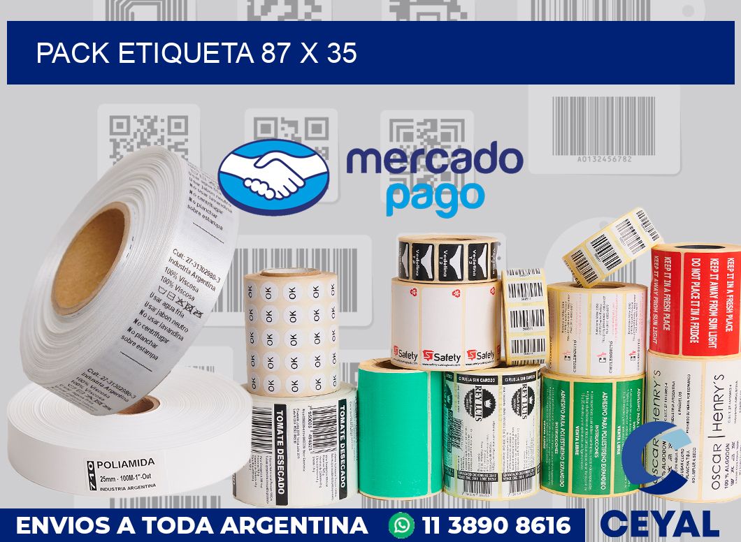 pack etiqueta 87 x 35