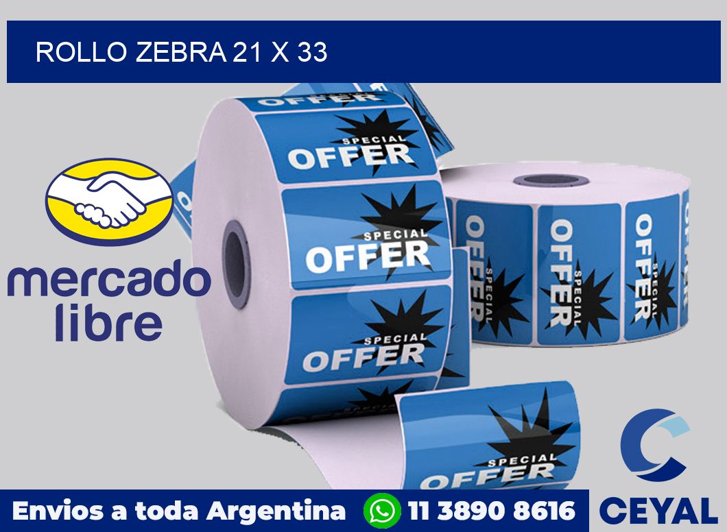 rollo zebra 21 x 33