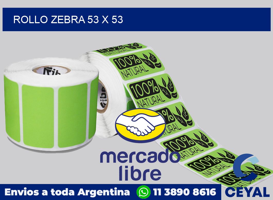 rollo zebra 53 x 53