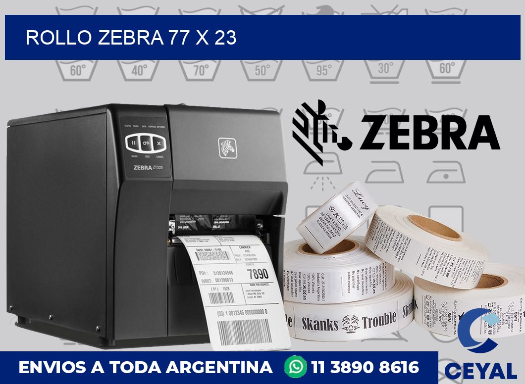 rollo zebra 77 x 23