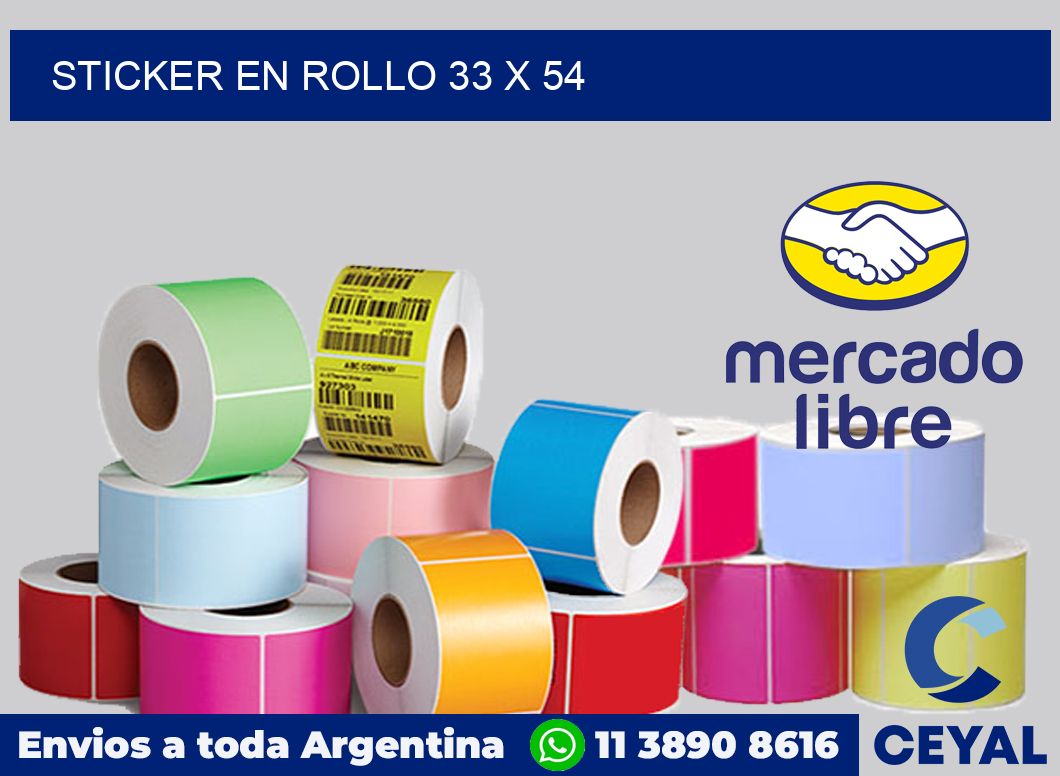 sticker en rollo 33 x 54
