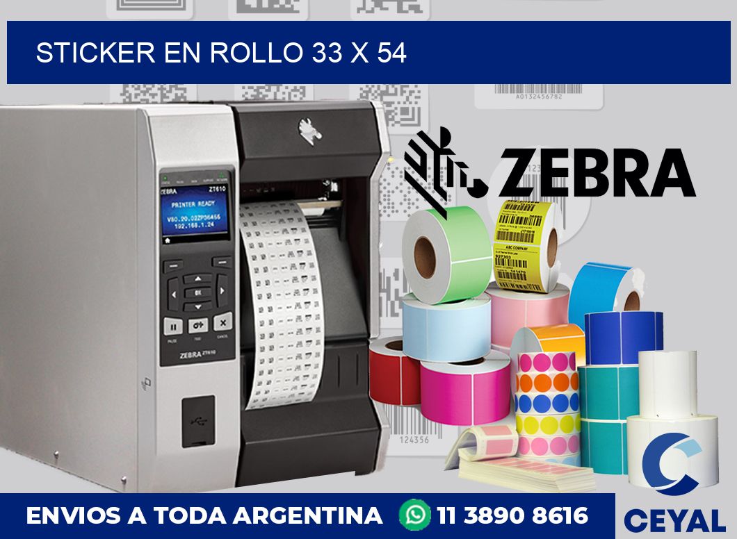sticker en rollo 33 x 54