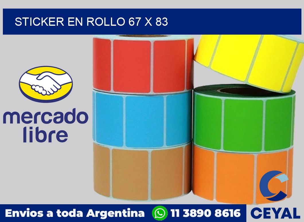 sticker en rollo 67 x 83
