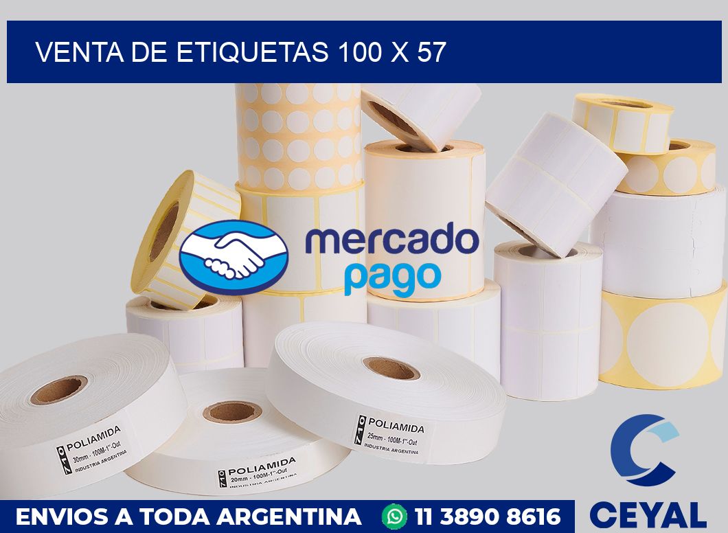 venta de etiquetas 100 x 57