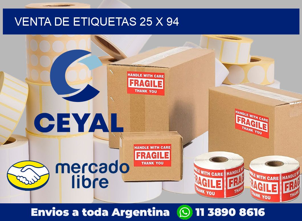 venta de etiquetas 25 x 94